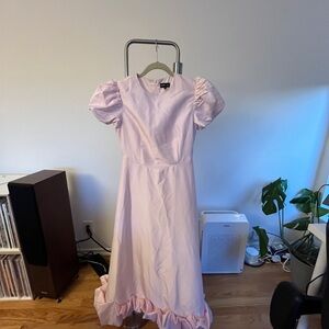 Sister Jane Tilly Taffeta Midi Dress Pink